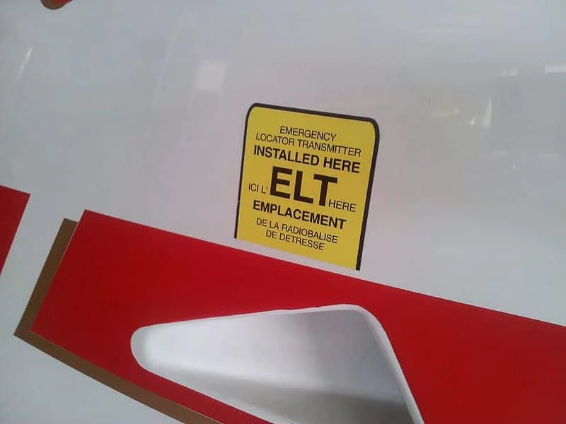 ELT on airplane